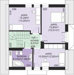 Poddasze projektu - Dom przy Przyjaznej 3