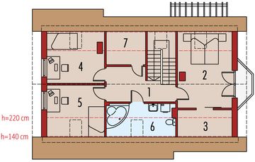 Poddasze projektu - Ben G1 (z piwnicą)