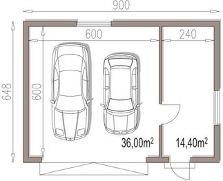 Parter projektu - APG 2D budynek gospodarczy