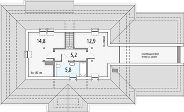 Poddasze projektu - Sielanka 2b 2g