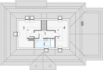 Poddasze projektu - Sielanka 1b1g-ps