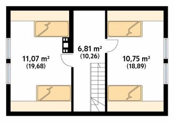 Poddasze projektu - Motylek