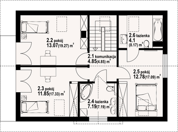 Poddasze projektu - Osiek 31 dws