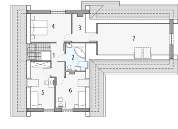 Poddasze projektu - Sosenka 2b