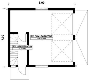 Parter projektu - G87 - Budynek garażowo - gospodarczy
