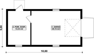 Parter projektu - G93 - Budynek garażowo - gospodarczy