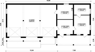Parter projektu - G108 - Budynek garażowo - gospodarczy