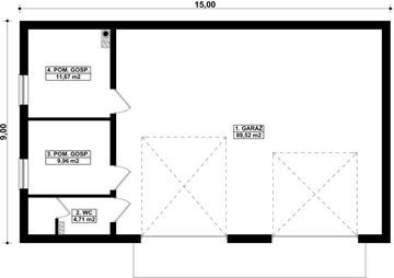 Parter projektu - G111 - Budynek garażowo - gospodarczy