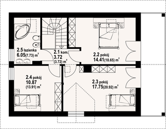 Poddasze projektu - Świdnica m