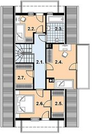 Poddasze projektu - L-35 Dom tradycyjny