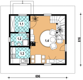 Parter projektu - L-38 Dom nowa szkieletowy