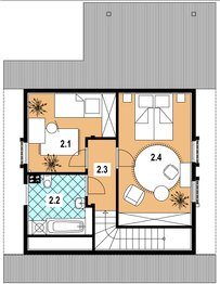 Poddasze projektu - L-39 Dom złota szkieletowy