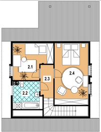 Poddasze projektu - L-39 Dom z bali
