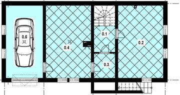 Piwnica projektu - L-42 Dom cieszyńska z bali
