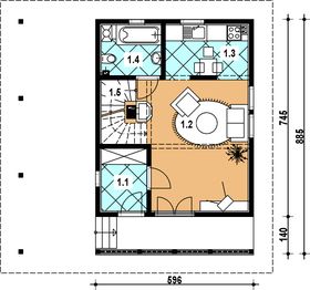 Parter projektu - L-43 Dom ciemna z bali