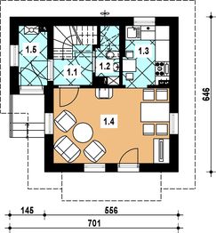 Parter projektu - L-56 Dom kresowa murowany