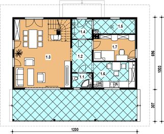 Parter projektu - L-80 Dom jarzębinowa z bali