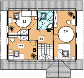 Poddasze projektu - L-82 Dom szkieletowy