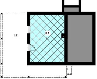 Piwnica projektu - L-87 Dom modrzewiowa szkieletowy