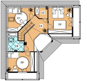 Poddasze projektu - L-81 Dom odległa szkieletowy