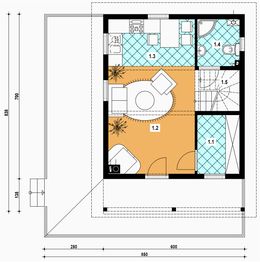 Parter projektu - L-95 Dom solna z bali