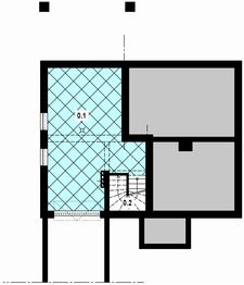 Piwnica projektu - L-99 Dom polna szkieletowy