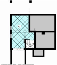 Piwnica projektu - L-99 Dom polna z bali