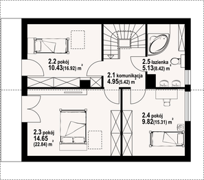 Poddasze projektu - Świdnica 31dws
