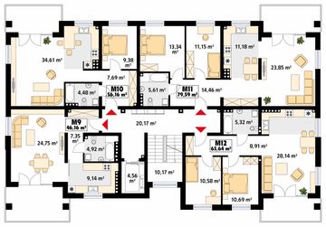 Piętro 2 projektu - Akant 2