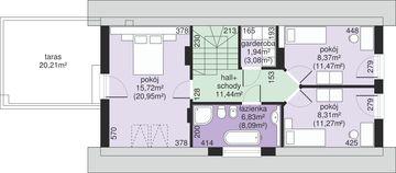 Poddasze projektu - Dom przy Migdałowej 3