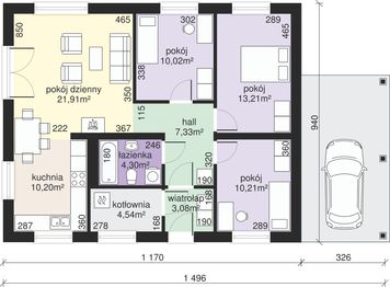 Parter projektu - Dom przy Przyjemnej 2