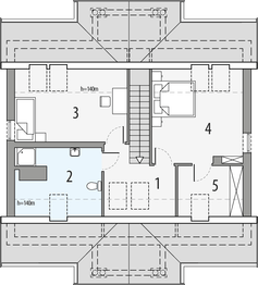 Poddasze projektu - Wrzos 1a-0g