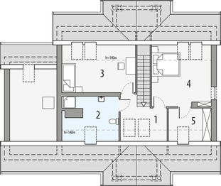 Poddasze projektu - Wrzos 1a-1g