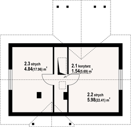 Poddasze projektu - Hoczew mała 3