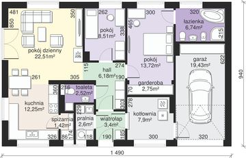 Parter projektu - Dom przy Przyjemnej 9