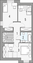 Poddasze projektu - Emilia - segment lewy