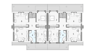 Poddasze projektu - RODZYNEK 2A - bliźniak LLL