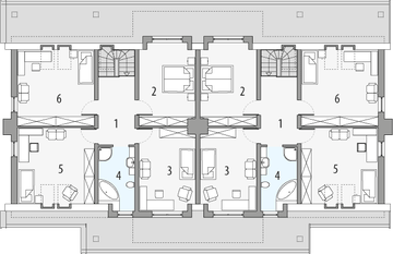Poddasze projektu - Rodzynek 2a - dwulokalowy LLL