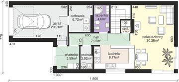 Parter projektu - Dom przy Kolorowej