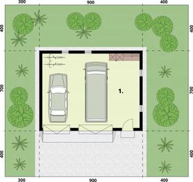Parter projektu - G1B budynek gospodarczy