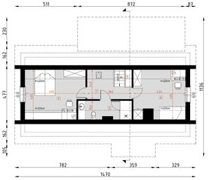 Poddasze projektu - D199 - Paula wersja drewniana