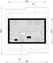 Poddasze projektu - D138 - wersja drewniana