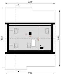 Poddasze projektu - D142 - wersja drewniana