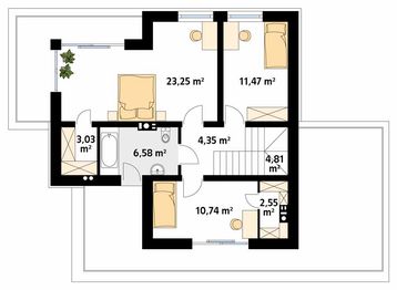 Piętro 1 projektu - Andante