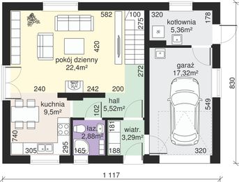 Parter projektu - Dom przy Alabastrowej 21