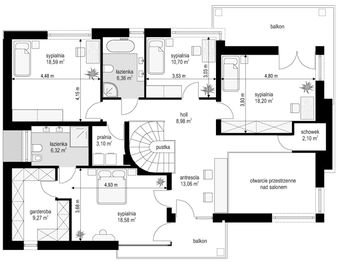 Piętro 1 projektu - Riwiera 3