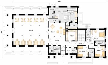 Parter projektu - Cykada 5 Pensjonat, Hotel, Dom weselny