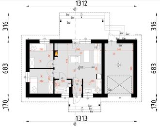 Parter projektu - D51 - Justyna z garażem