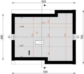 Poddasze projektu - D57A - Luiza A