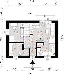 Parter projektu - D67 - Paulinka z piwnicą